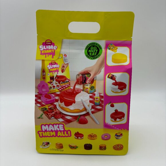 Slime Mart STRAWBERRY CHEESECAKE Pretend Play Food Themed DIY Slime Craft Toys - Picture 3 of 4